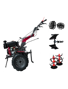 Motocultor Diesel WEIMA WM1100BE(KM)12 CP cu plug reversibil si roti metalice