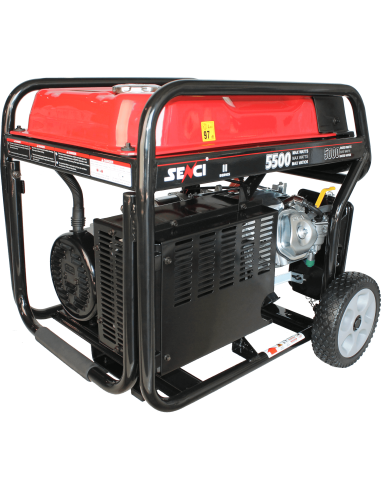 Generator de curent SENCI SC6000E TOP putere maxima 5,5 kW 230V pornire electrica si roti