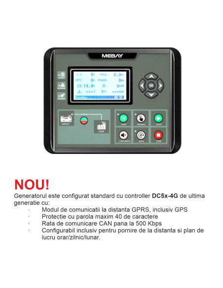 Generator insonorizat SENCI SCDE25i-YS putere maxima 25 kVA 400V ATS inclus