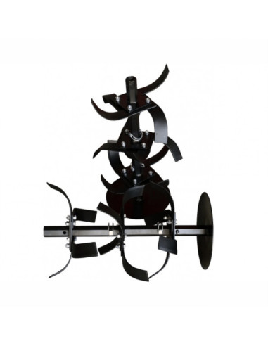 Set freze complete cu discuri laterale ax Ø23mm, BISONTE Agro Garden