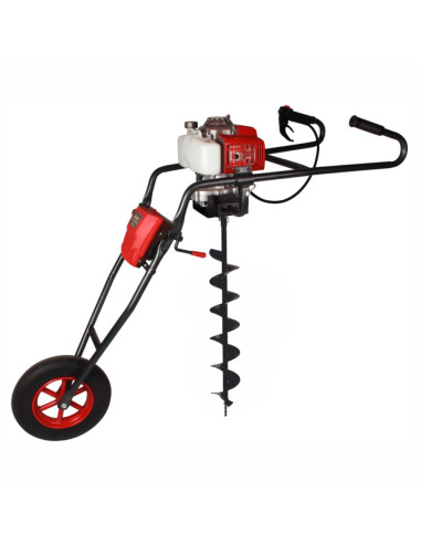 Motoburghiu BISONTE Agro Garden BTA-30M-S cu suport de lucru 3CP, (fara burghie)