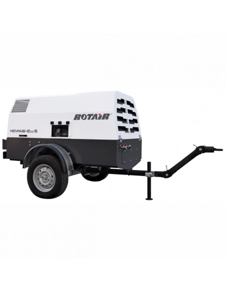 Motocompresor ROTAIR MDVN 46 ECO5,debit 4500 l/min, Kohler 49Cp, tractabil omologabil