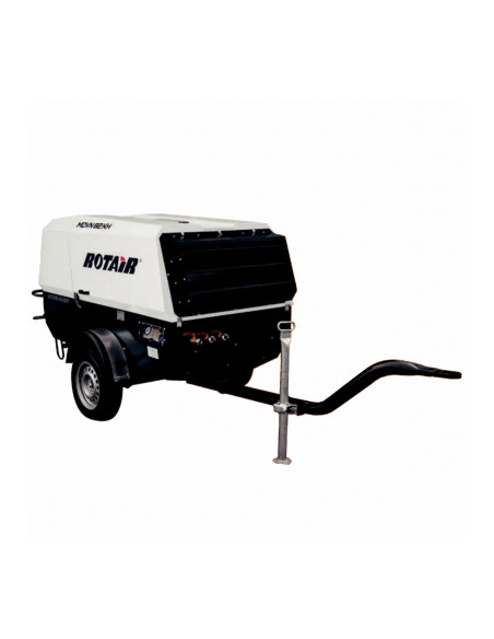 Motocompresor ROTAIR MDVN 83 ECO5 Dual Pressure 7-10bar, kit sablare/aftercooler, kit gresare, omologat rutier