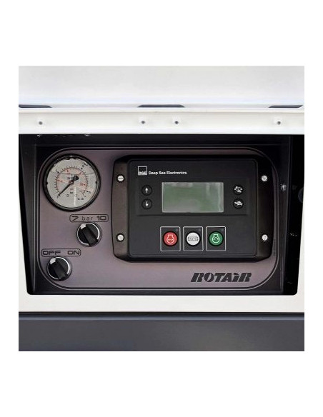 Motocompresor ROTAIR MDVN 83 ECO5 Dual Pressure 7-10bar, kit sablare/aftercooler, kit gresare, omologat rutier