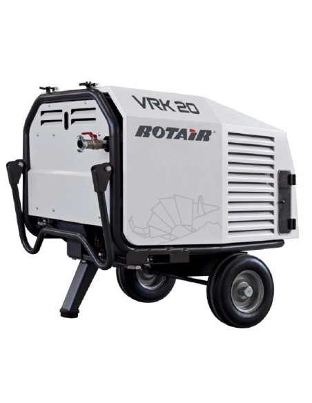 Motocompresor ROTAIR VRK 16 AE presiune 6 bar debit 1600 l/min  motor Honda GX 630 20.8 cp