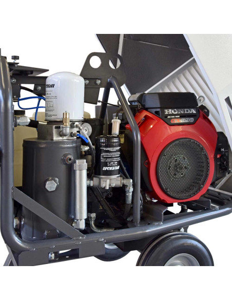 Motocompresor ROTAIR VRK 16 AE presiune 6 bar debit 1600 l/min  motor Honda GX 630 20.8 cp