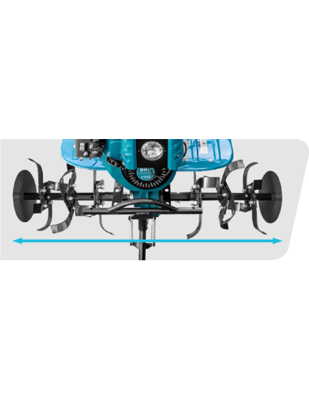 Pachet motocultor cu utilaje Dakard HS1000BNEW, 8CP