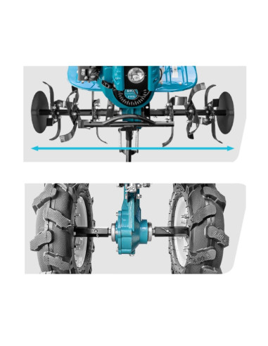 Pachet motocultor cu utilaje Dakard HS1000BNEW, 8CP