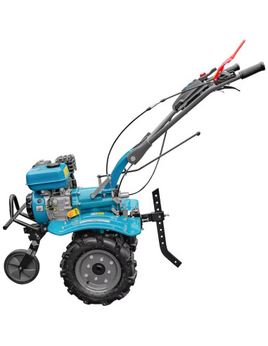 Pachet Motocultor cu Utilaje 7CP, DKD 100B cu set freze si roti cauciuc