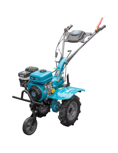 Pachet Motocultor cu Utilaje 7CP, DKD 100B cu set freze si roti cauciuc