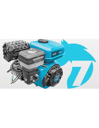 Pachet Motocultor cu Utilaje 7CP, DKD 100B cu set freze si roti cauciuc