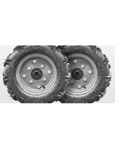 Pachet Motocultor cu Utilaje 7CP, DKD 100B cu set freze si roti cauciuc