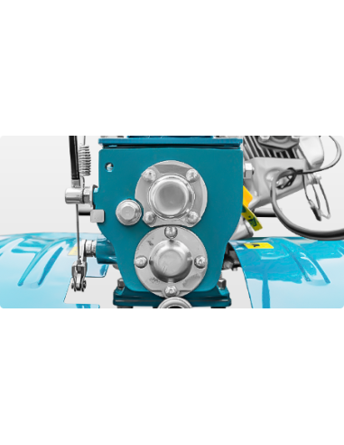 Pachet Motocultor cu Utilaje 7CP, DKD 100B cu set freze si roti cauciuc