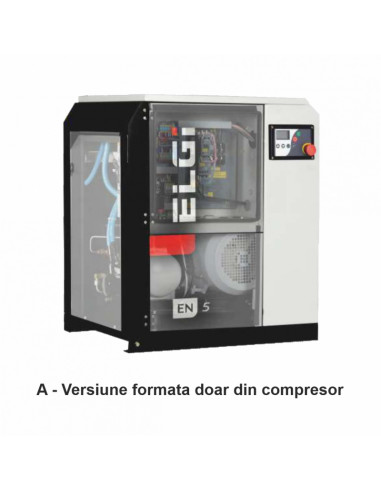 Compresor electric cu surub ELGI EN5, 7bar, uscator si rez. 270L inclus, 5.5kW/400V