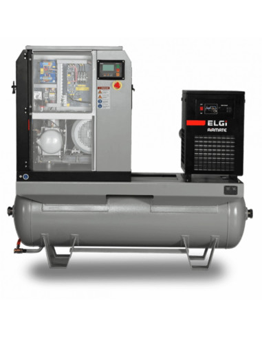 Compresor electric cu surub ELGI EN5, 7bar, uscator si rez. 270L inclus, 5.5kW/400V