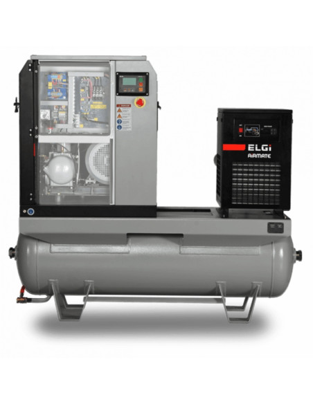 Compresor electric cu surub ELGI EN5, 7bar, uscator si rez. 270L inclus, 5.5kW/400V